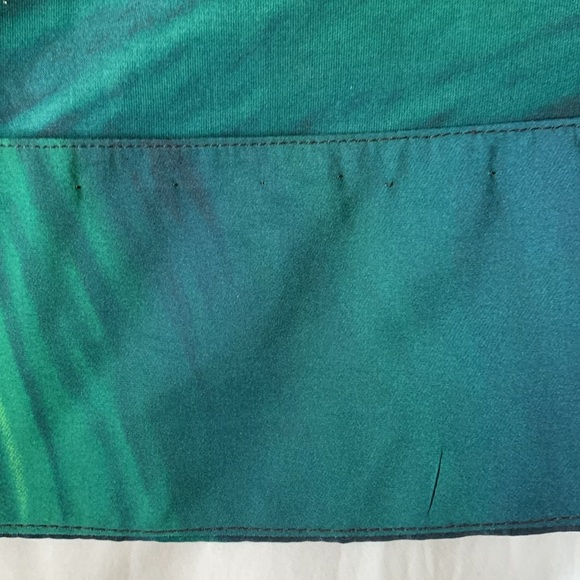 Marni Italian deep blue to bright green bateau neck tucked waist dress EUC - Picture 5 of 10